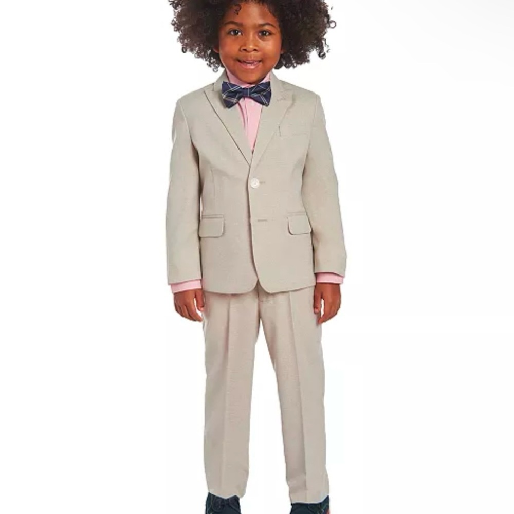 Calvin Klein Size 5 - Little Boys 4-Pc. Heather Suit Set